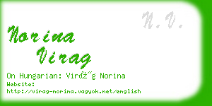 norina virag business card